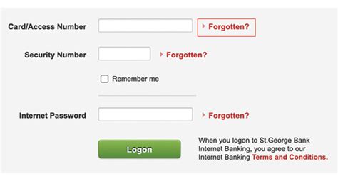 st george internet banking logon portal